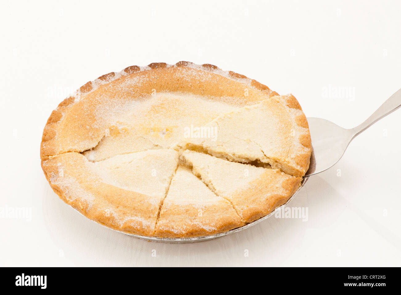 Torta di mele con irregolare, grafico a torta fette Foto Stock