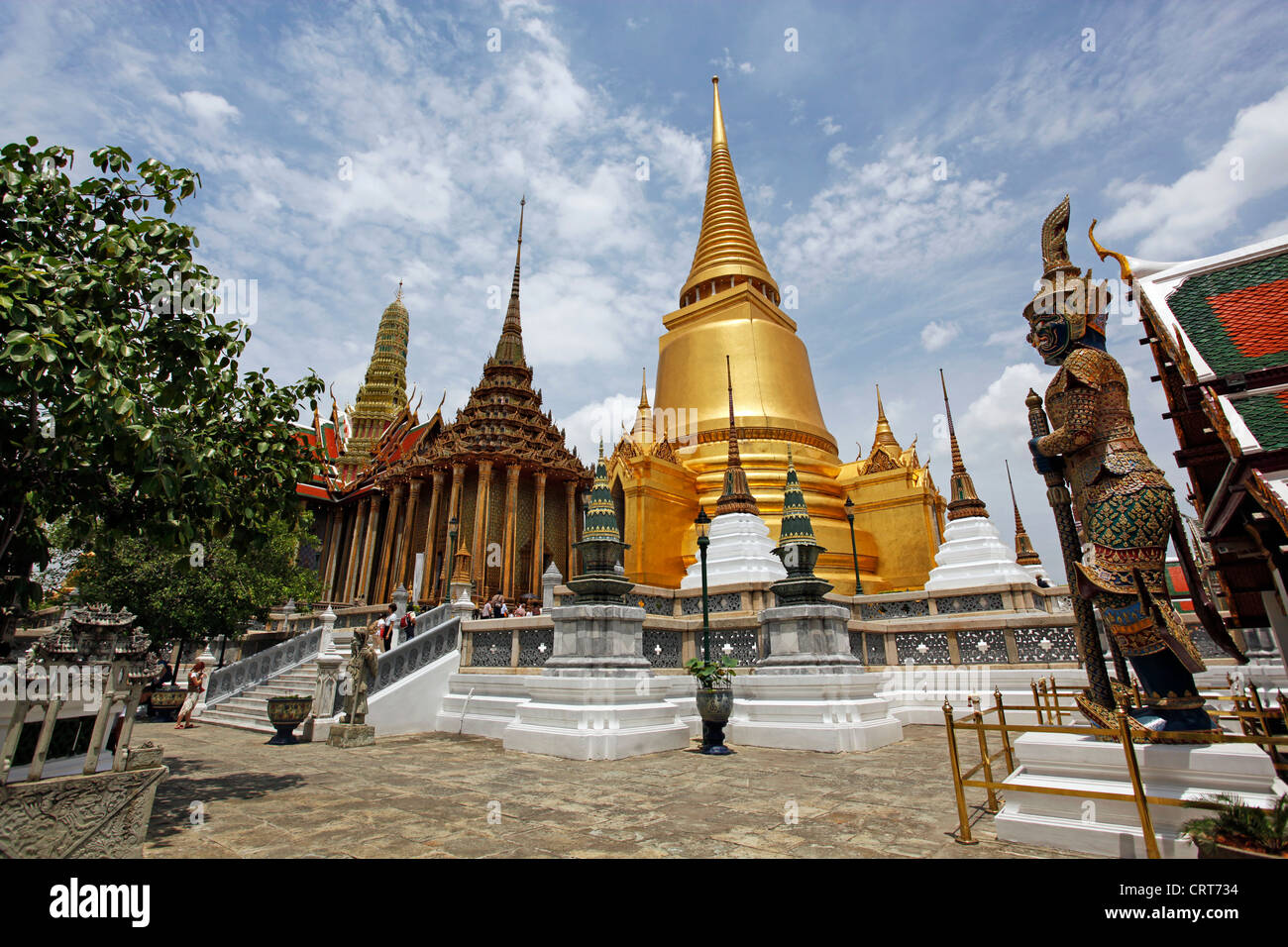 Il Grand Palace complesso, Wat Phra Kaew, Bangkok, Thailandia. Foto Stock