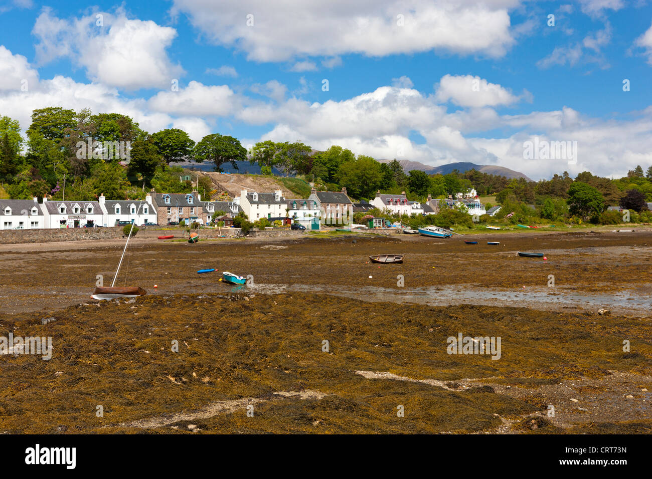 Plockton Harbour, regione delle Highlands, Scotland, Regno Unito, Europa Foto Stock