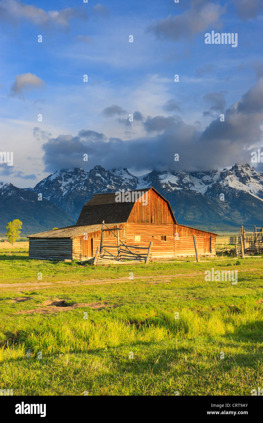 T.A Moulton Barn nel Parco Nazionale di Grand Teton Foto Stock