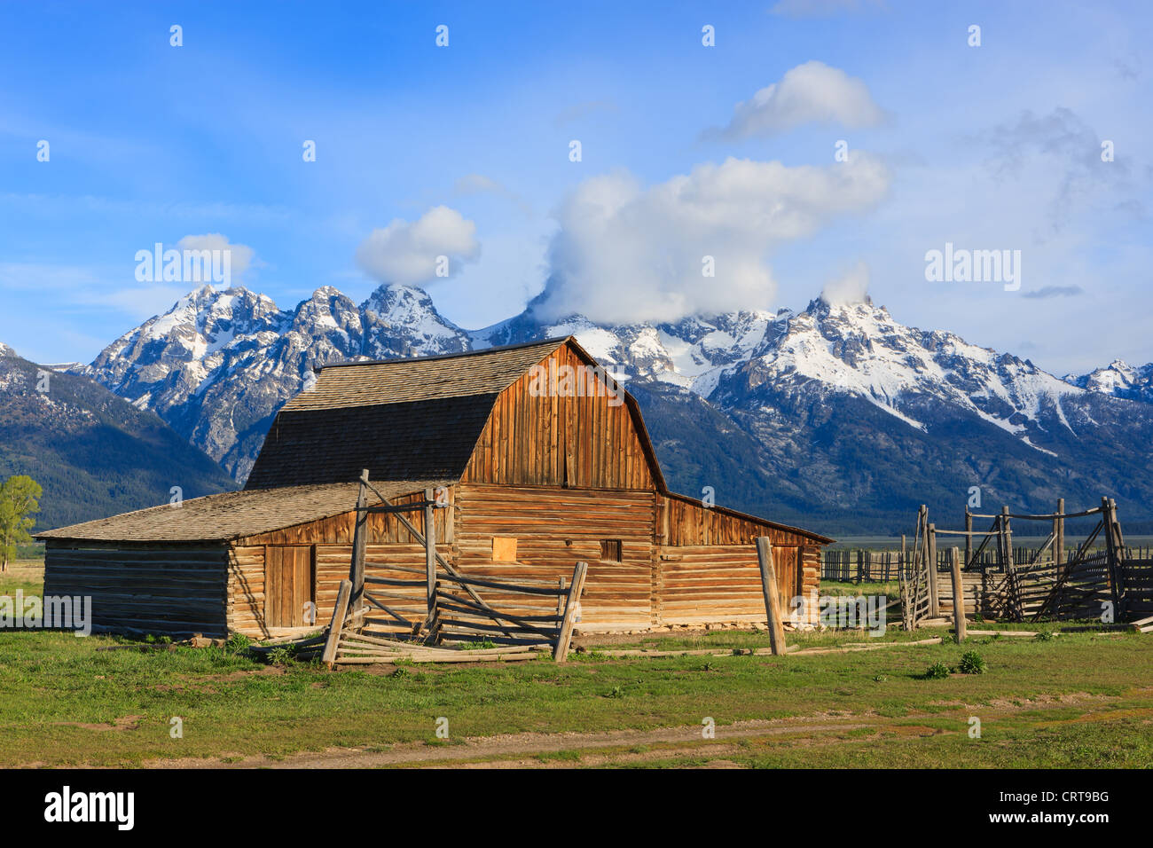 T.A Moulton Barn nel Parco Nazionale di Grand Teton Foto Stock