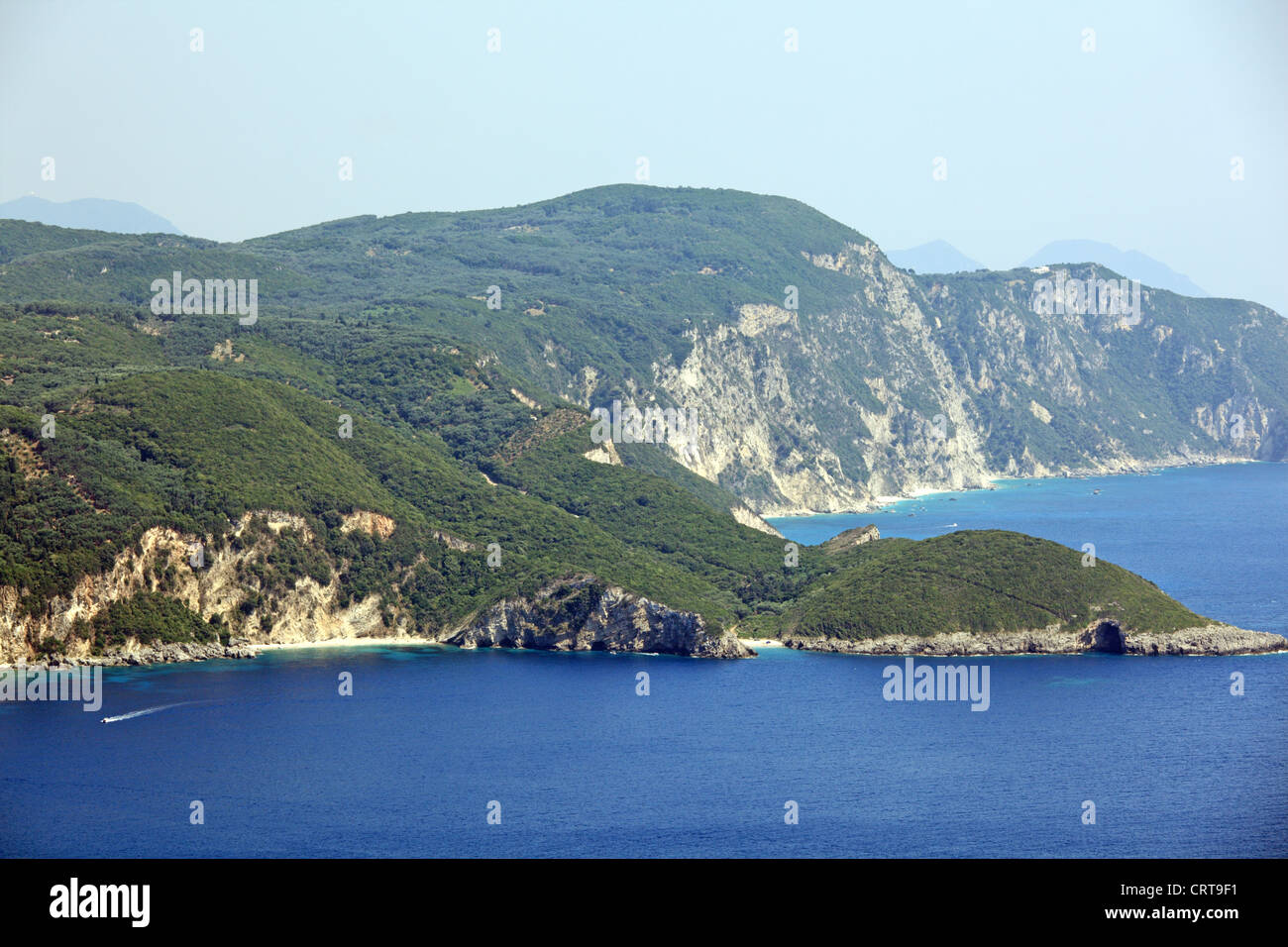 Corfù (Corfu) Isola paesaggio. La Grecia. Foto Stock