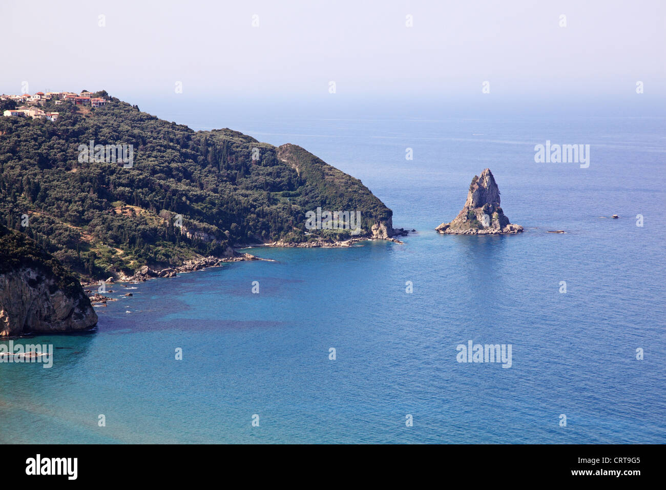 Corfù (Corfu) Isola paesaggio. La Grecia. Foto Stock