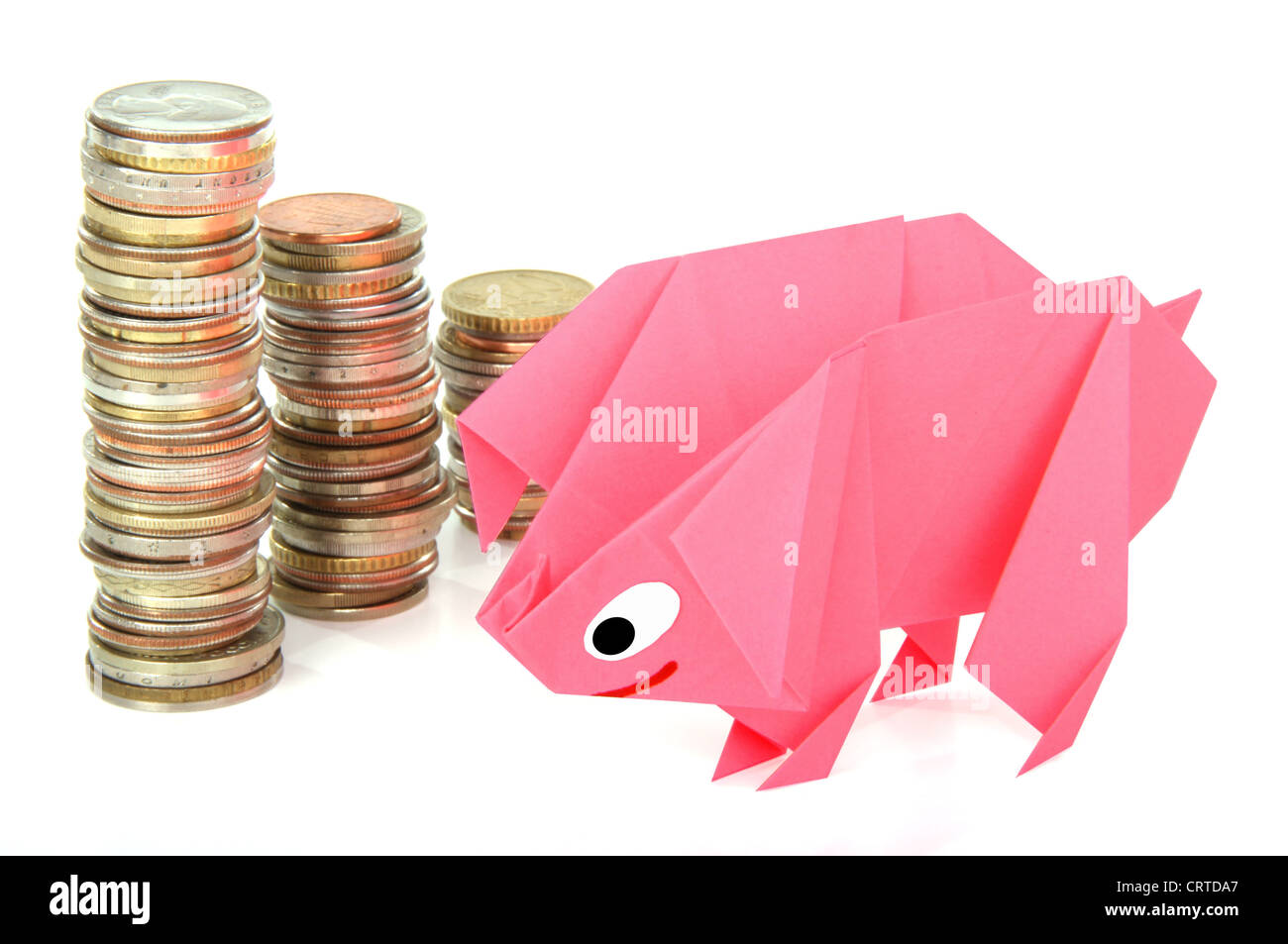 Immagine concettuale del denaro, guadagni, e risparmi Foto Stock
