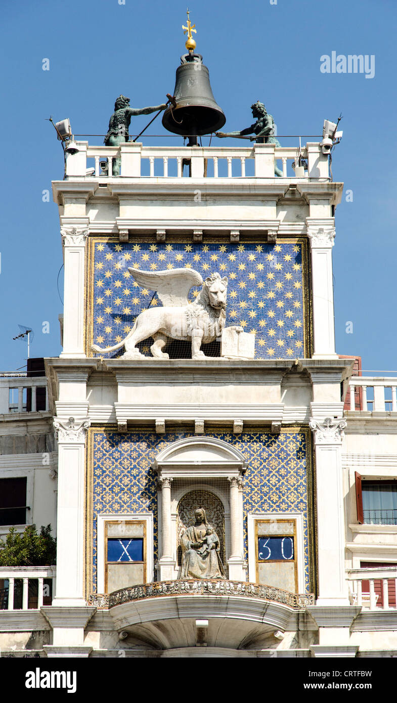 Torre dell Orologio San Marco Venezia Veneto Italia Europa Foto Stock