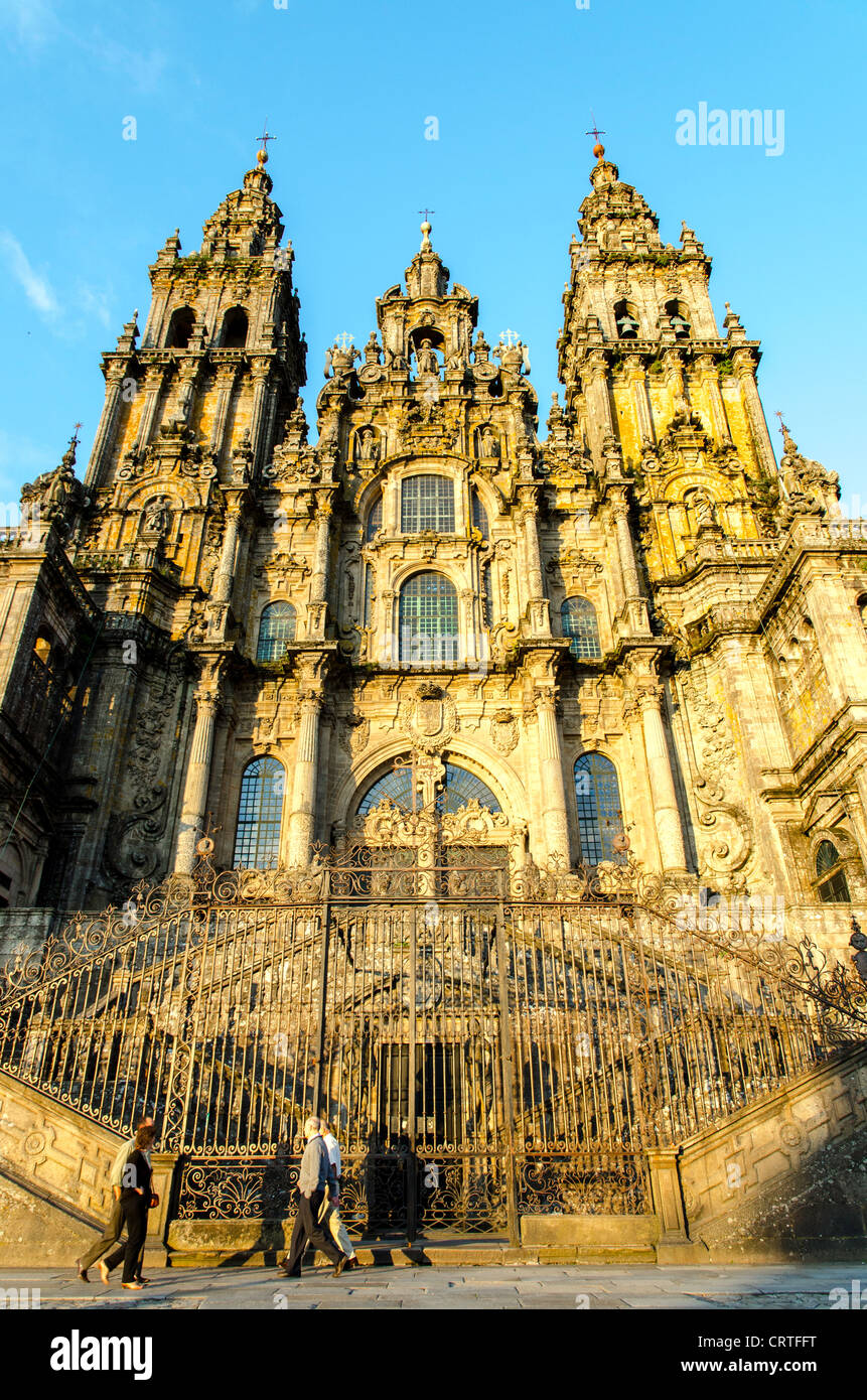 Cattedrale di Santiago di Compostela Spagna del Nord Europa Foto Stock