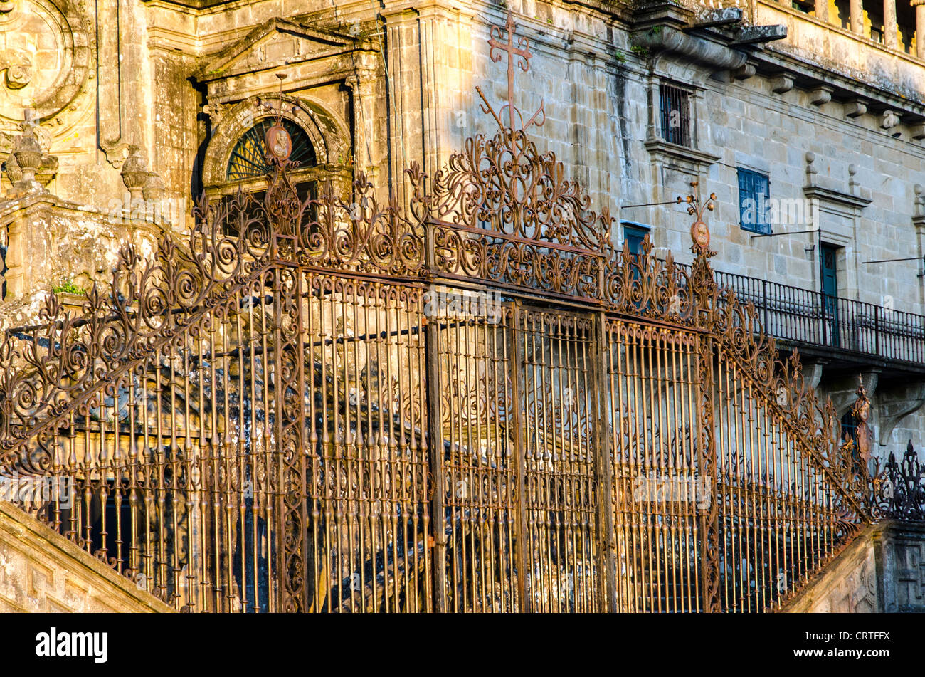 Cattedrale di Santiago di Compostela Spagna del Nord Europa Foto Stock