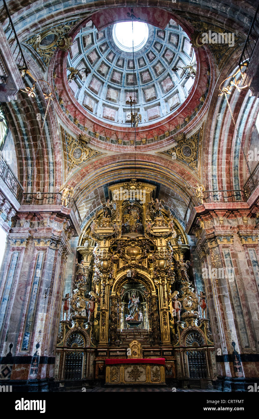 San Martino Pinario monastero chiesa di Santiago de Compostela Galizia Spagna Foto Stock