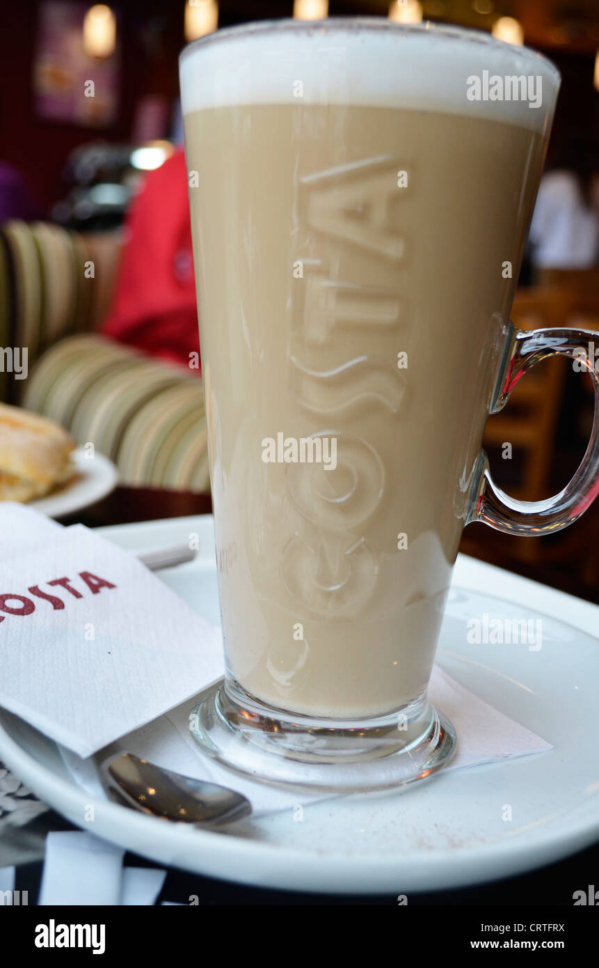Costa caffè latte Foto Stock