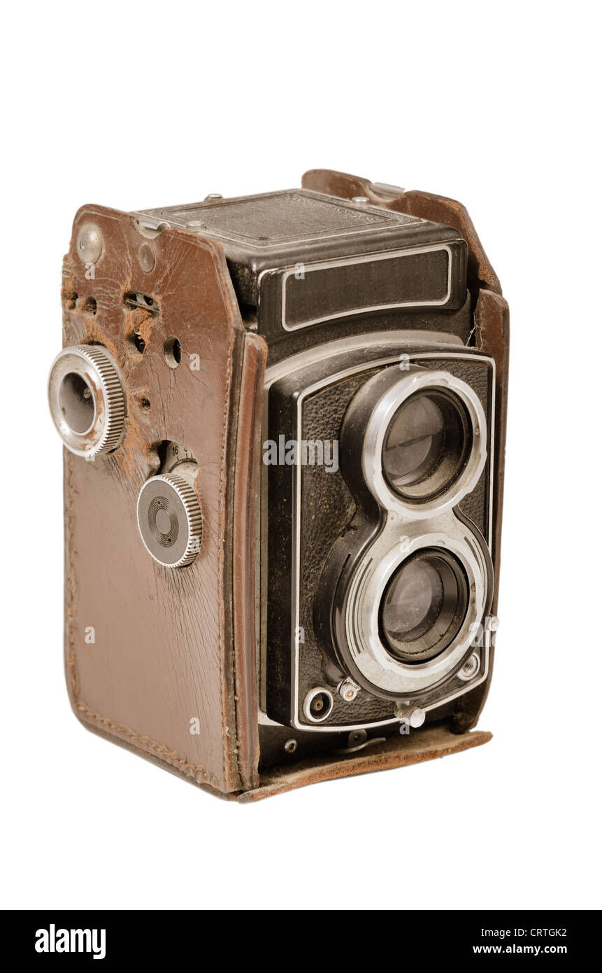 Vecchia pellicola vintage fotocamera Foto Stock