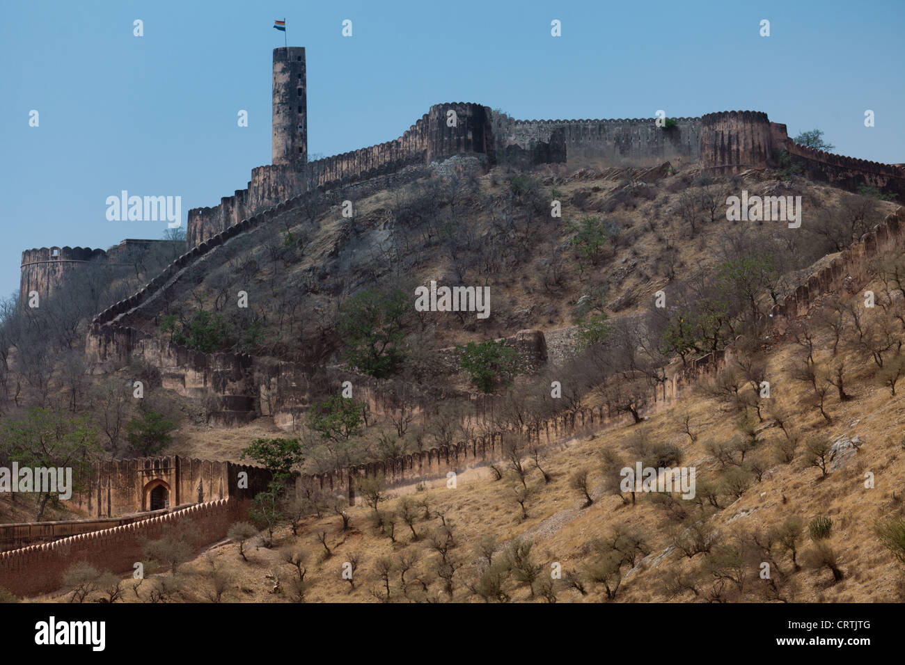 Agra Fort India è un sito Patrimonio Mondiale dell'UNESCO si trova in Agra, Uttar Pradesh, India. Foto Stock