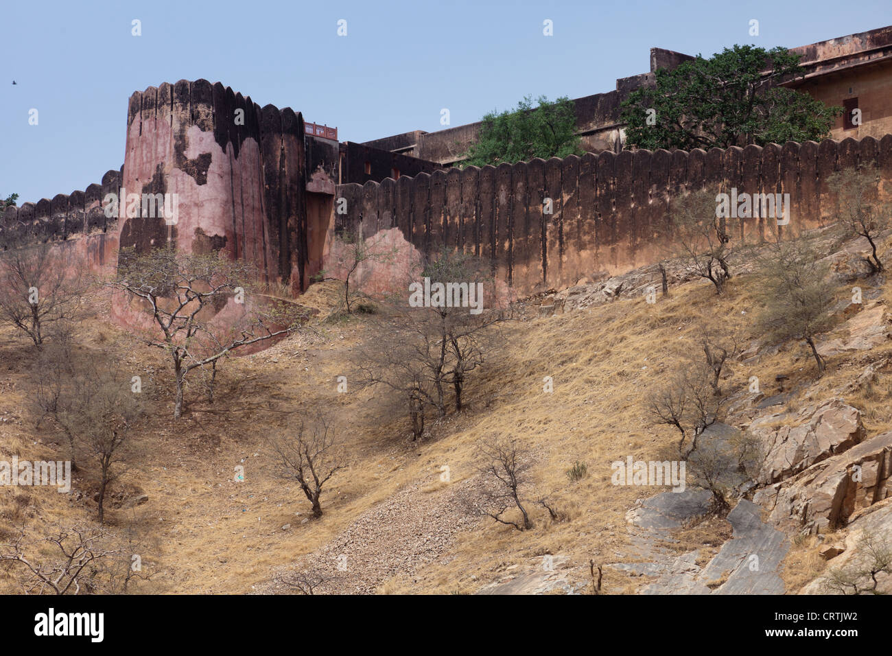 Agra Fort India è un sito Patrimonio Mondiale dell'UNESCO si trova in Agra, Uttar Pradesh, India. Foto Stock