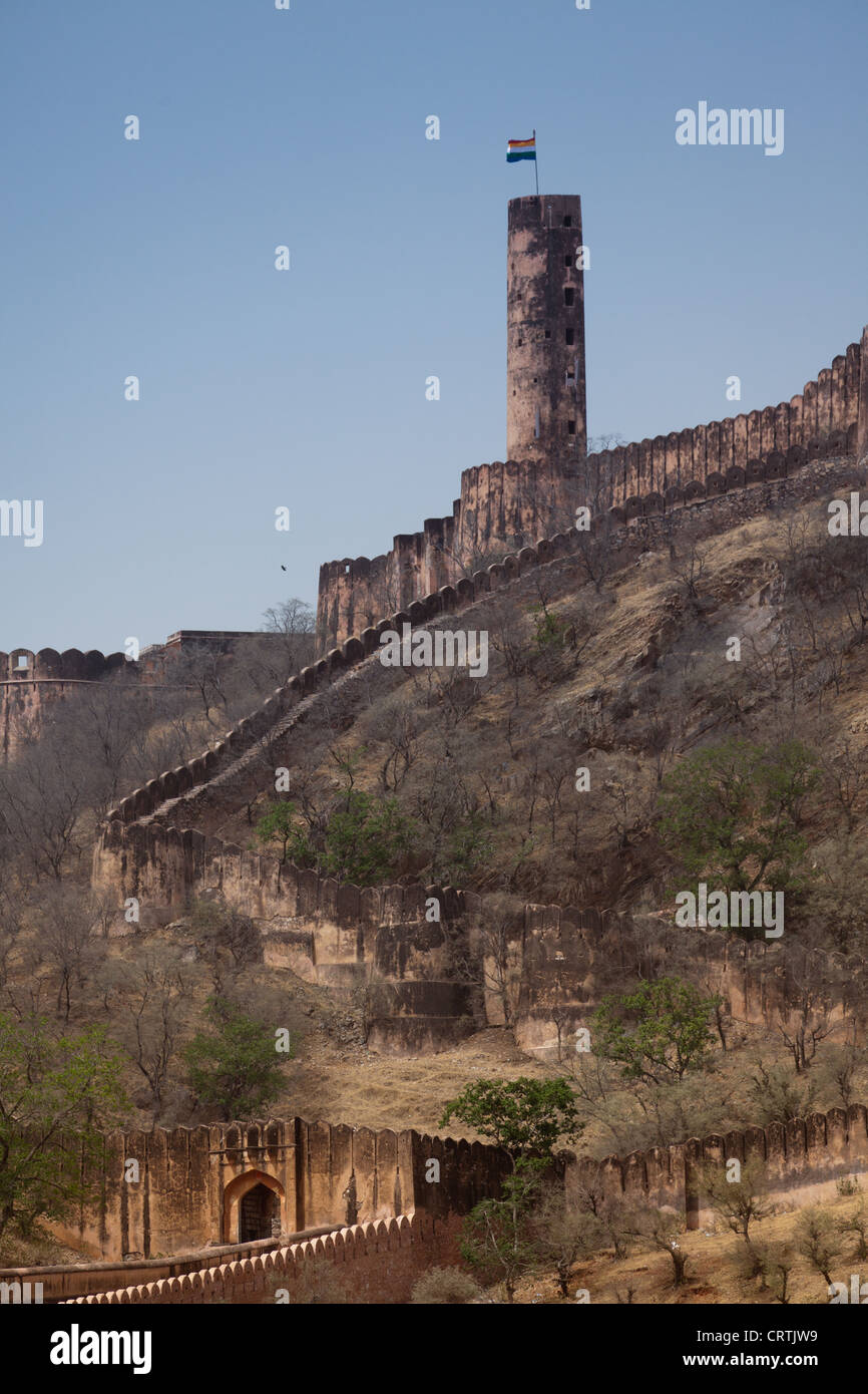 Agra Fort India è un sito Patrimonio Mondiale dell'UNESCO si trova in Agra, Uttar Pradesh, India. Foto Stock
