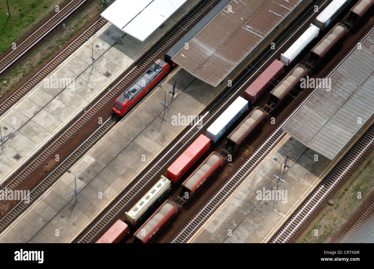 I treni merci delle Ferrovie Tedesche (AG) Foto Stock