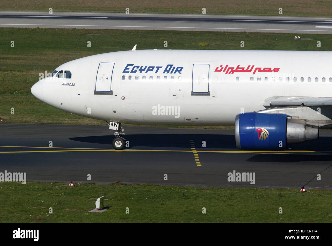 Egitto aereo presso l'aeroporto di Dusseldorf Foto Stock