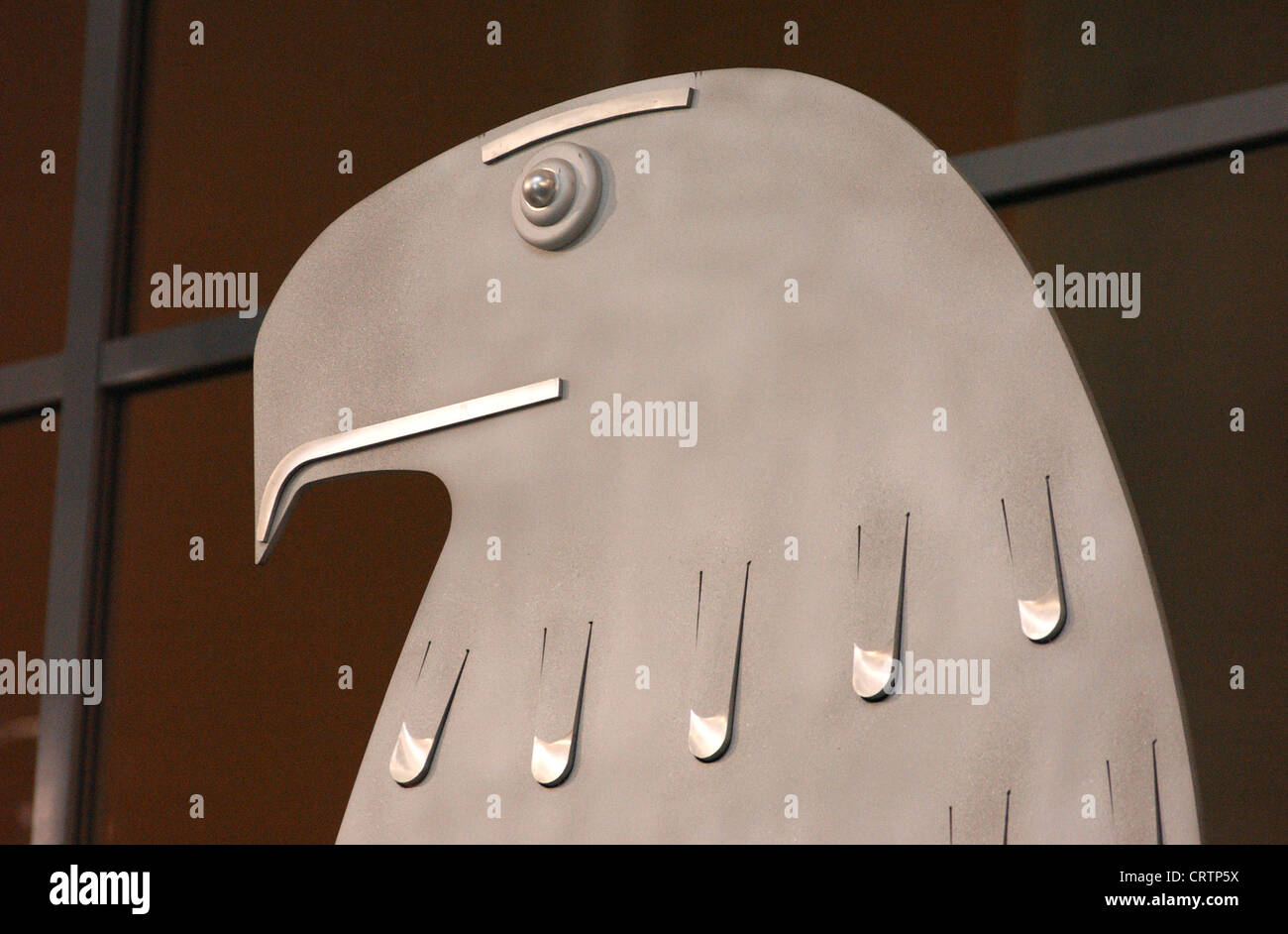 Testa dell'aquila federale nel Bundestag Foto Stock