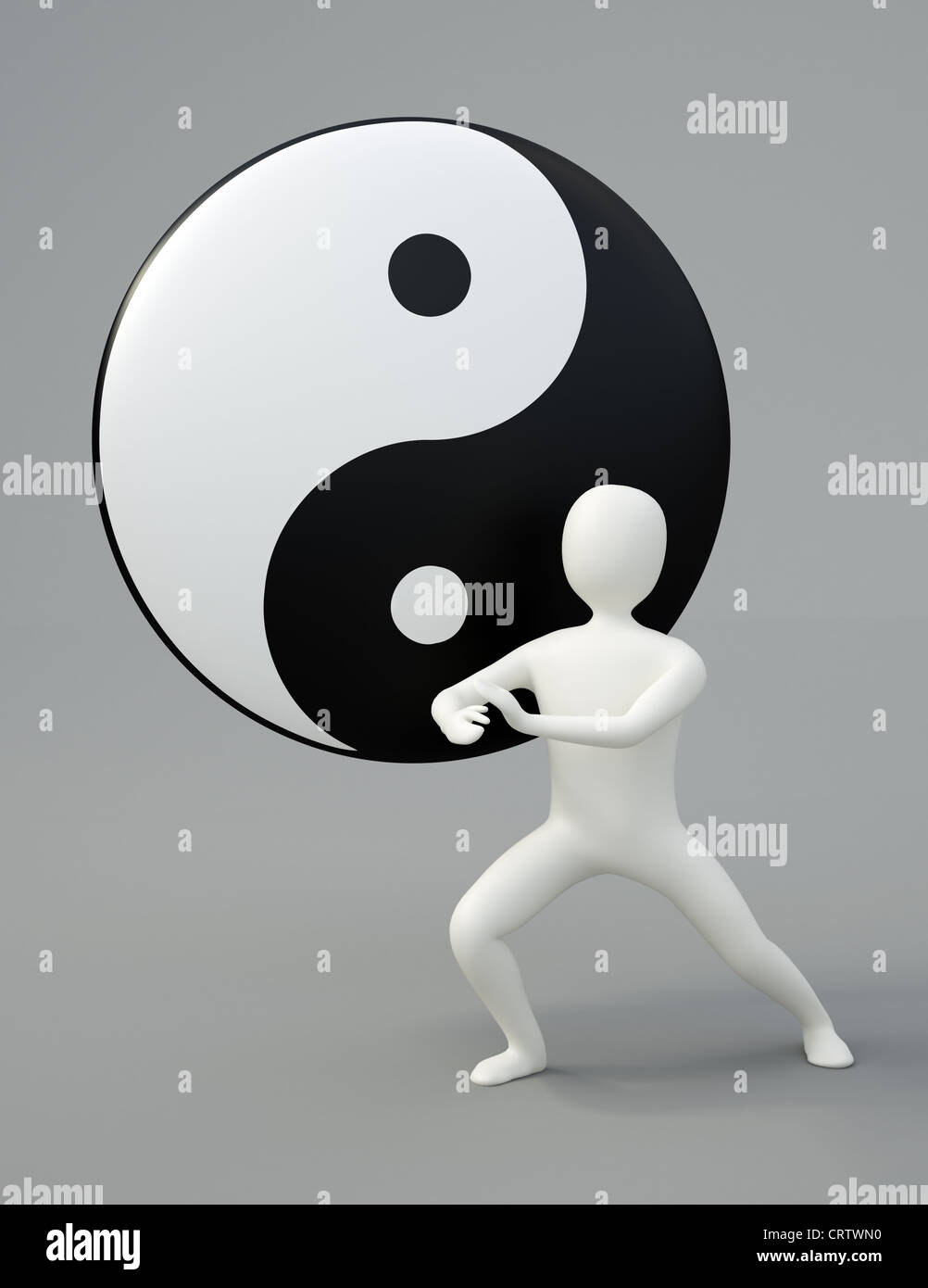 Maestro di Tai Chi Foto Stock