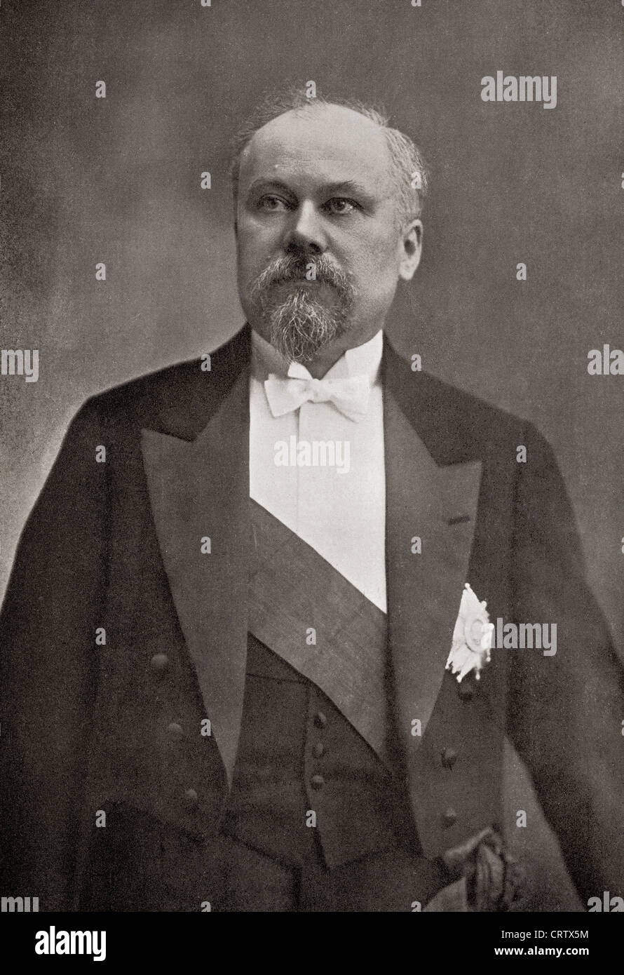 Raymond Poincaré, 1860 - 1934. Statista francese e cinque volte primo ministro di Francia. A partire dall'anno 1914 illustrata. Foto Stock