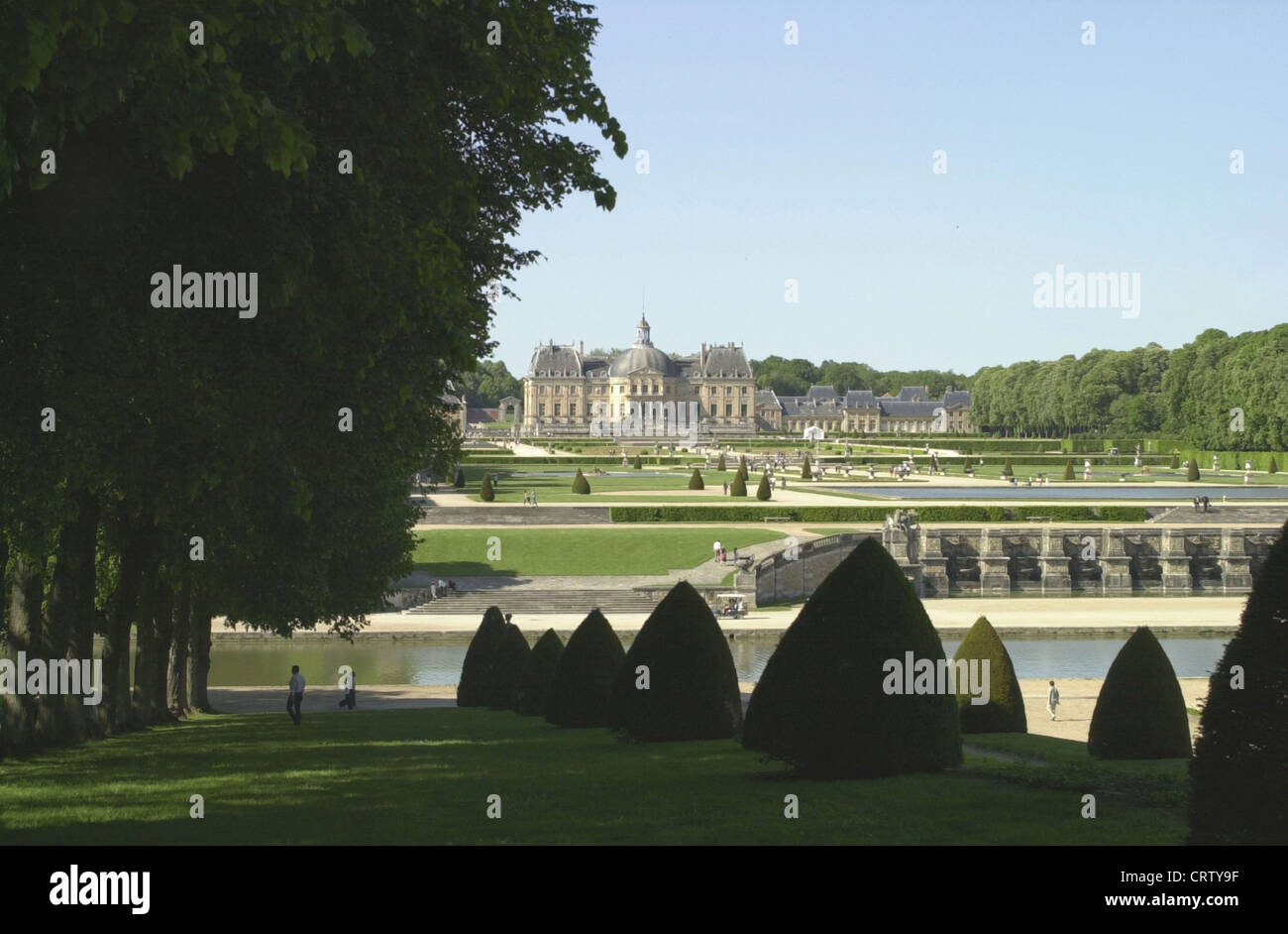 Le Château et les jardins de Vaux-le-Vicomte Foto Stock