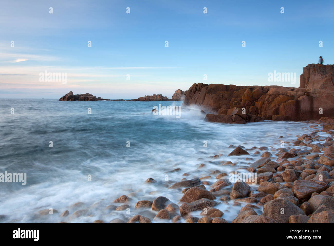 Grandes Rocques cove Guernsey Foto Stock