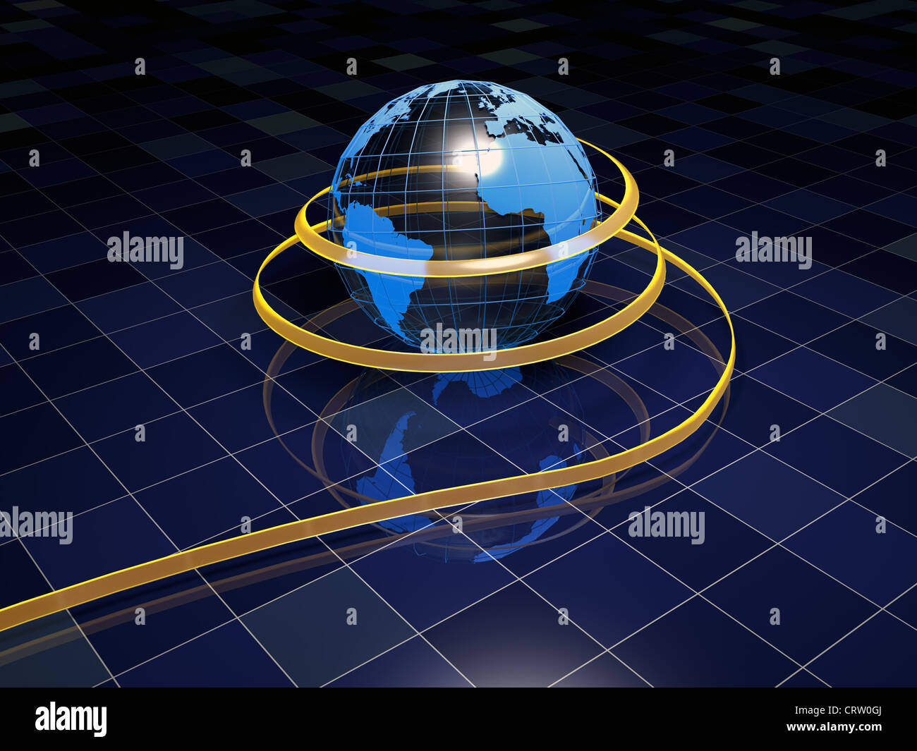 Digital Globe sfondo Foto Stock