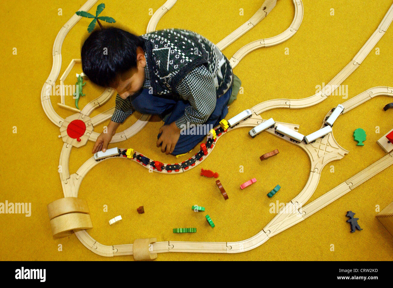 Sala giochi in un giorno a scuola a Berlino Foto Stock