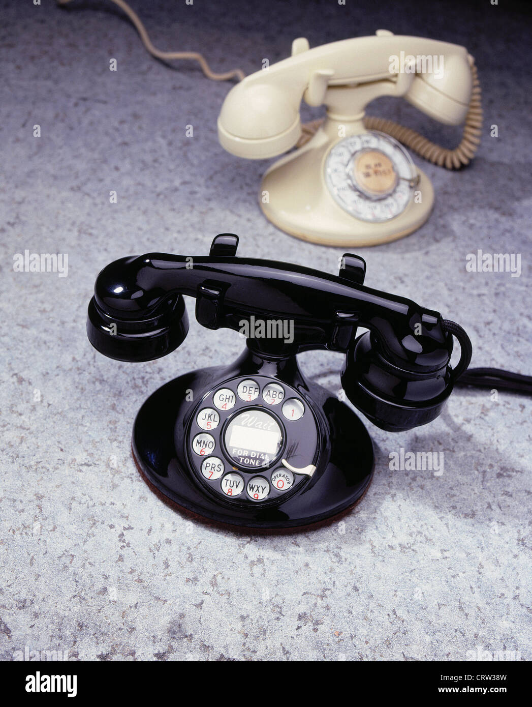Telefoni antichi Foto Stock