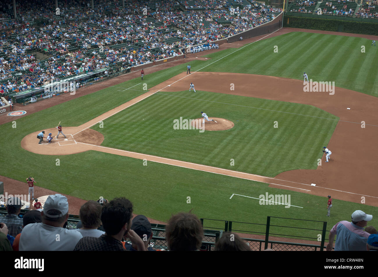 Chicago Cubs v Houston Astros Baseball MLB, Wrigley Field, Chicago, Illinois, Stati Uniti d'America Foto Stock