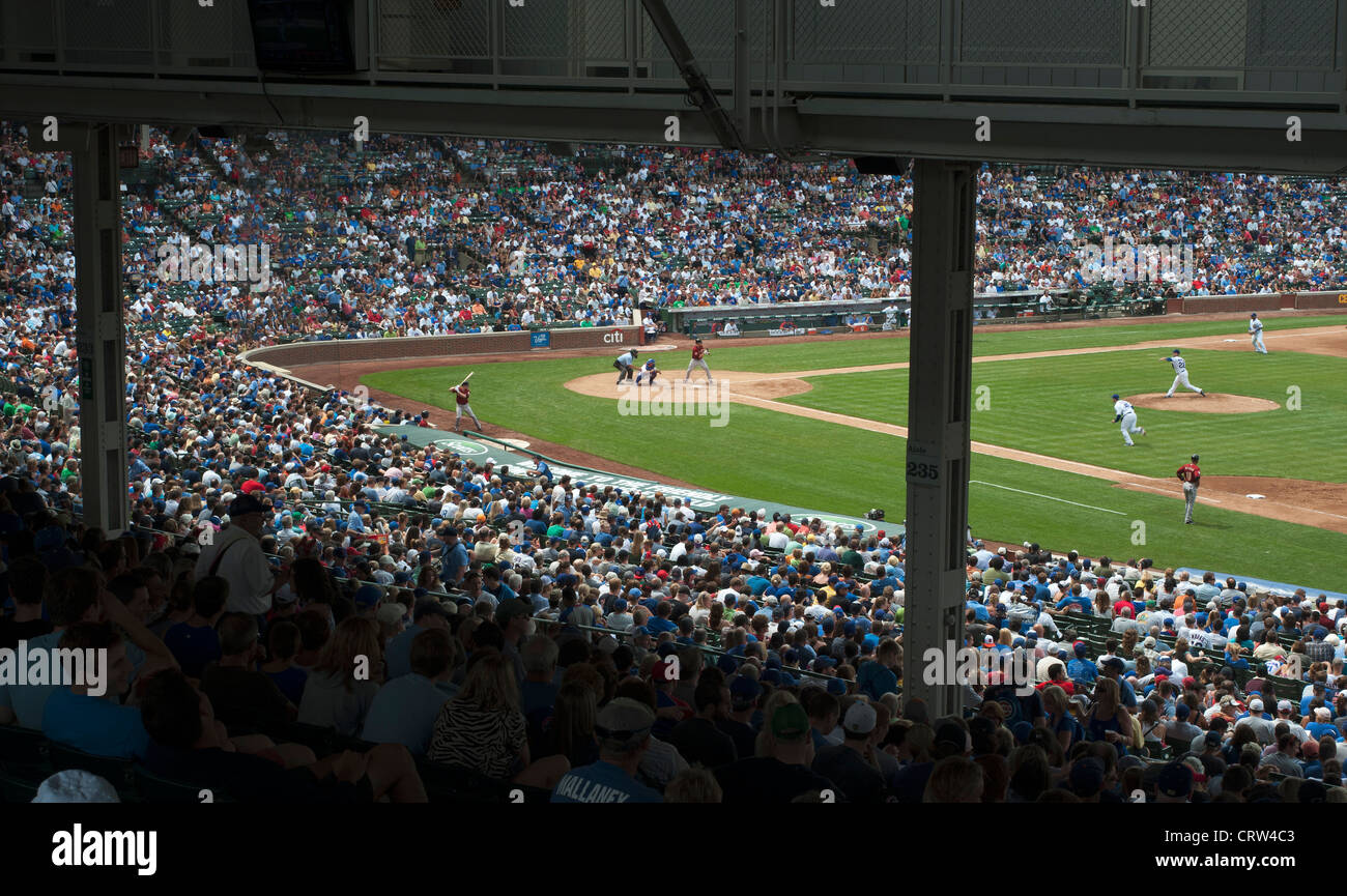 Chicago Cubs v Houston Astros Baseball MLB, Wrigley Field, Chicago, Illinois, Stati Uniti d'America Foto Stock