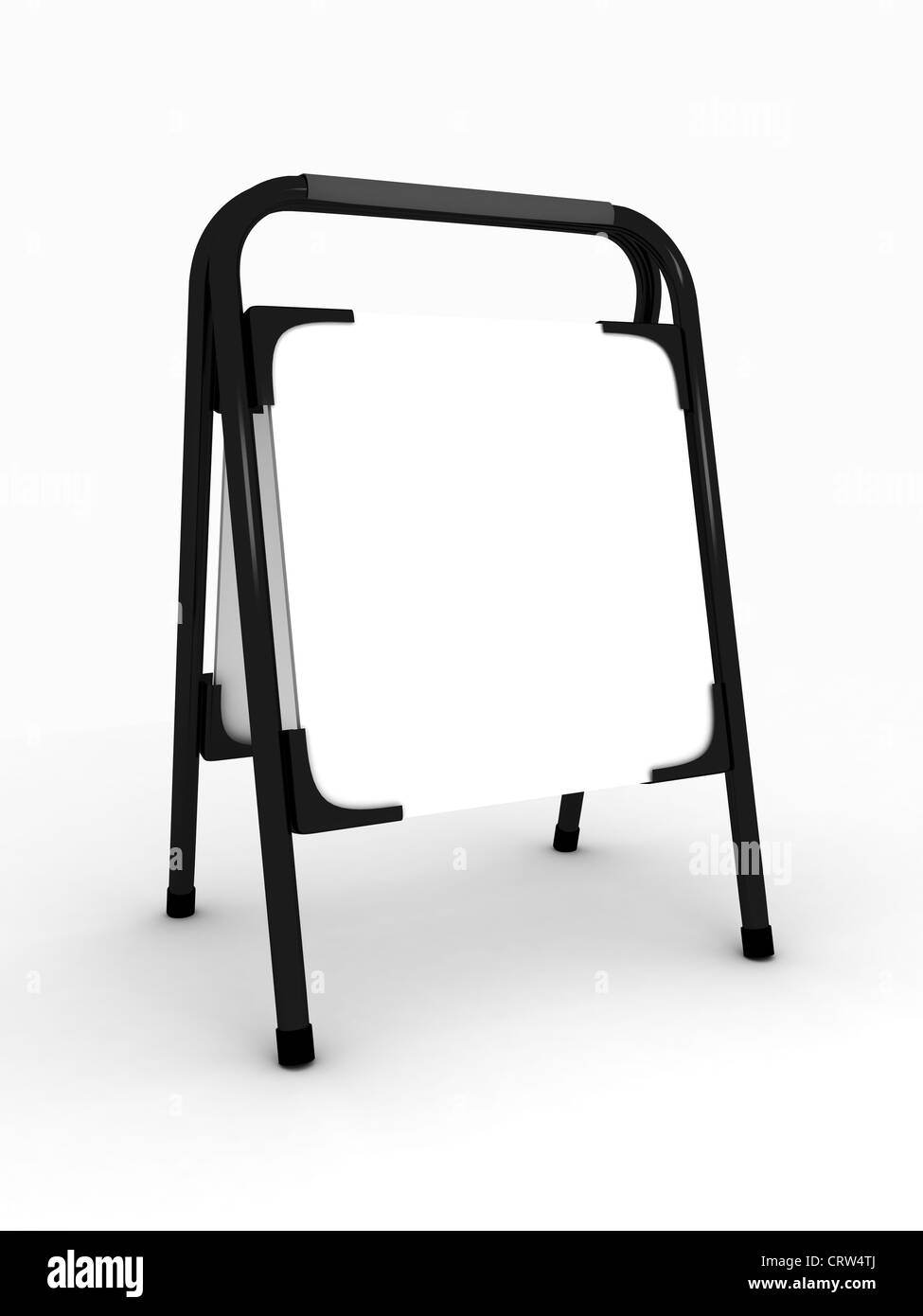 Scheda del menu su bianco . 3D render Foto Stock