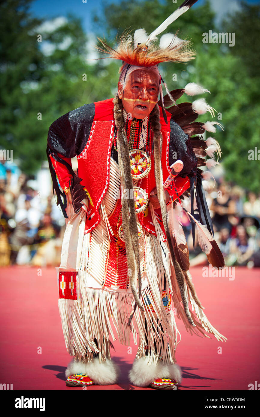 Nativi Americani Pow-Wow Wendake event 2012 Foto Stock