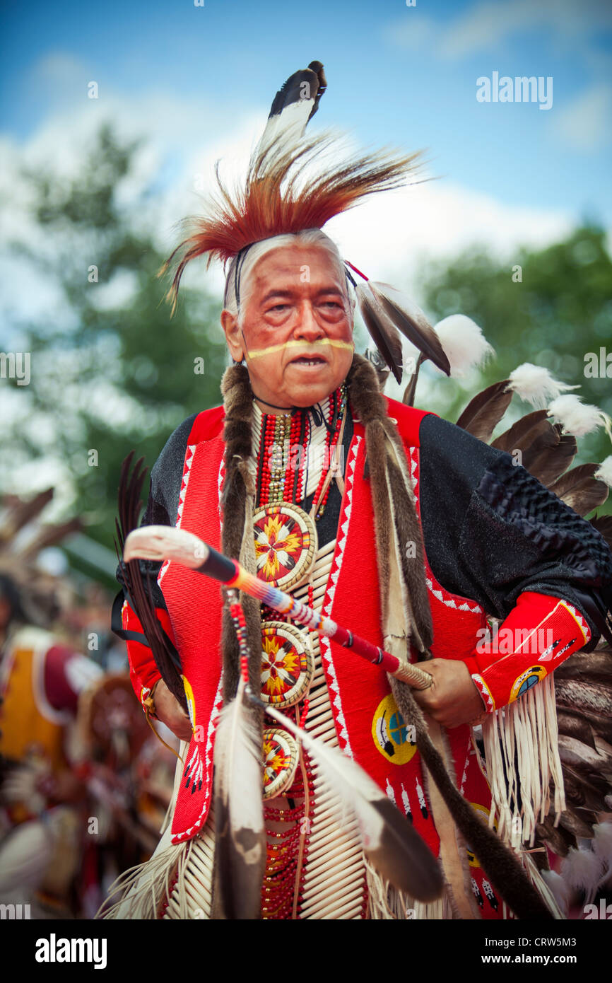 Nativi Americani Pow-Wow Wendake event 2012 Foto Stock