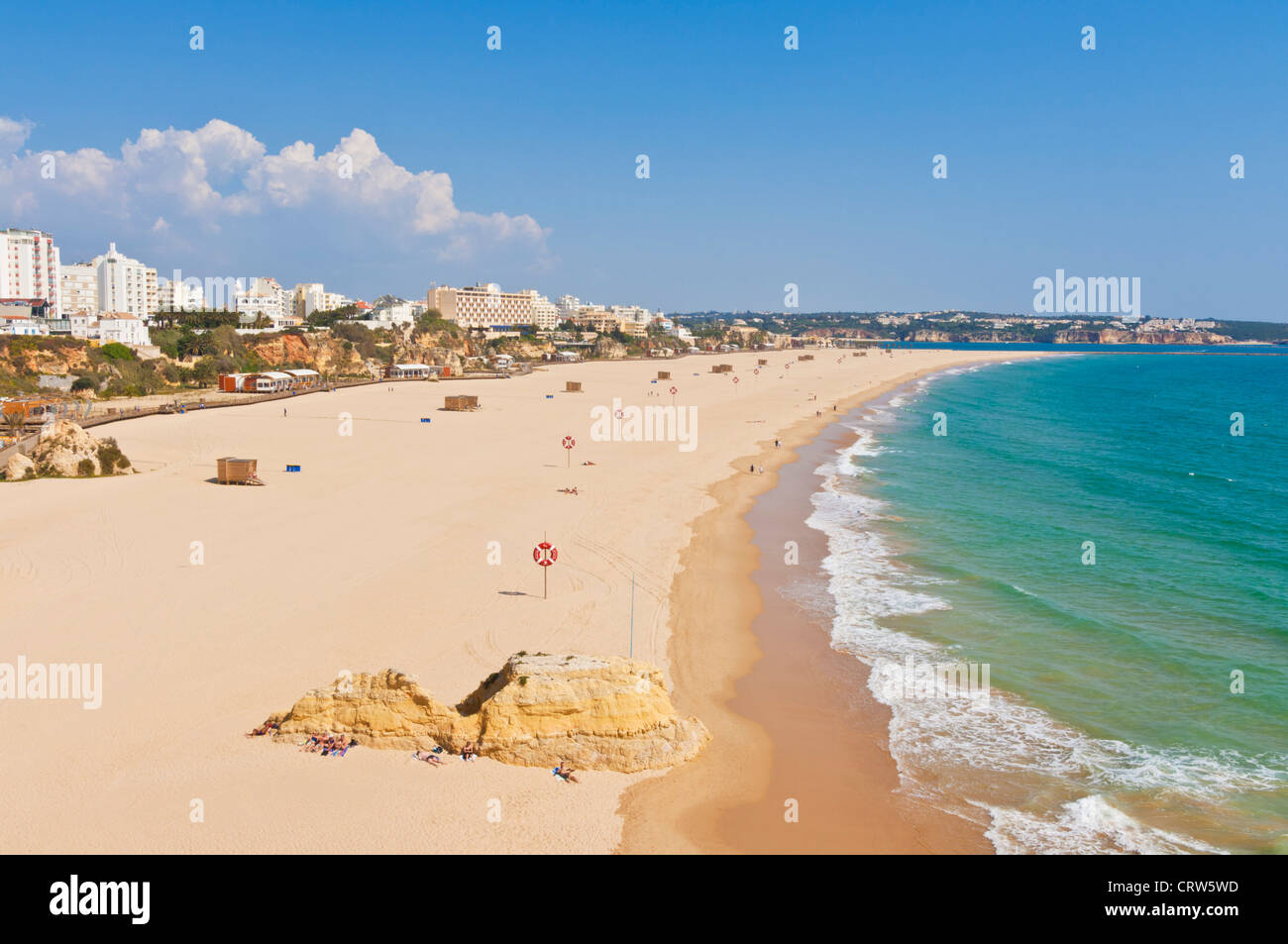 Praia da rocha beach Portimao Algarve Portogallo UE Europa Foto Stock