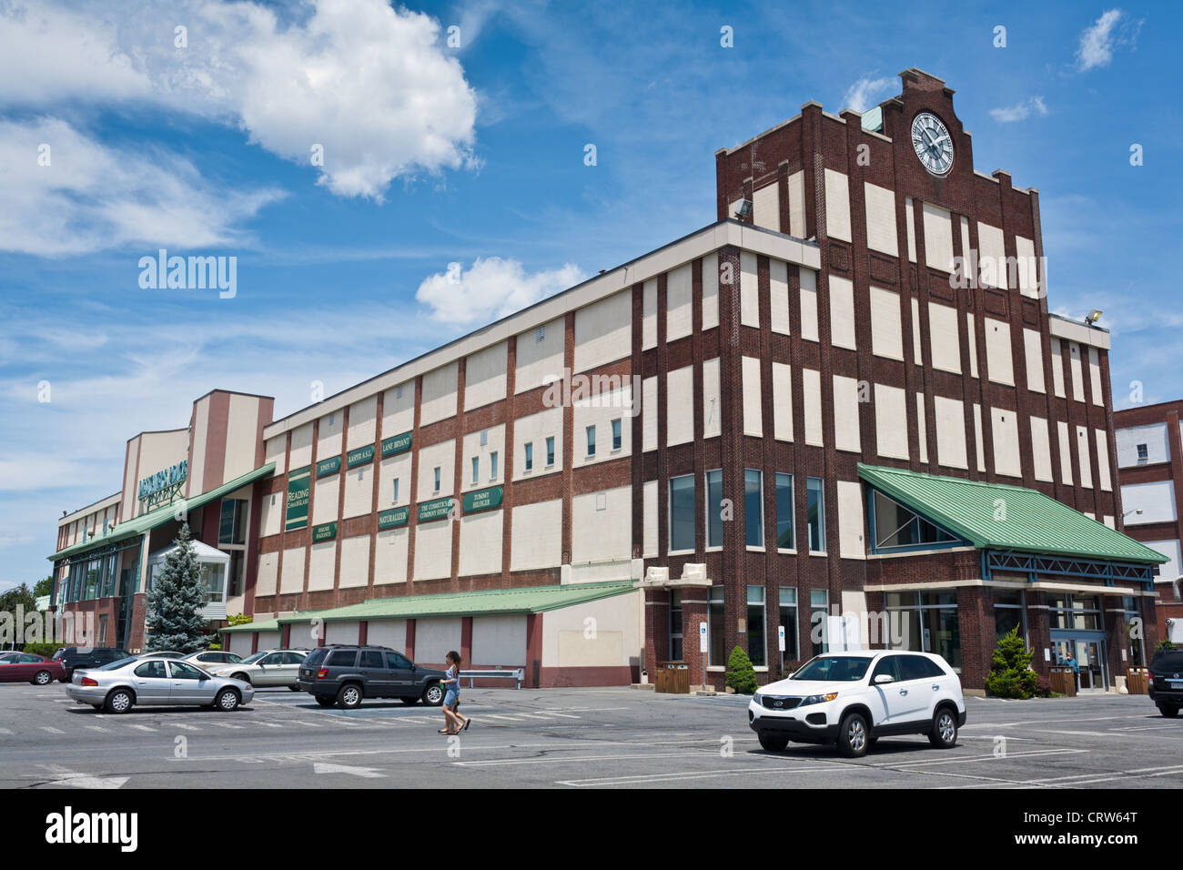 Factory outlet di lettura, Pennsylvania, luogo di nascita di outlet di fabbrica Foto Stock