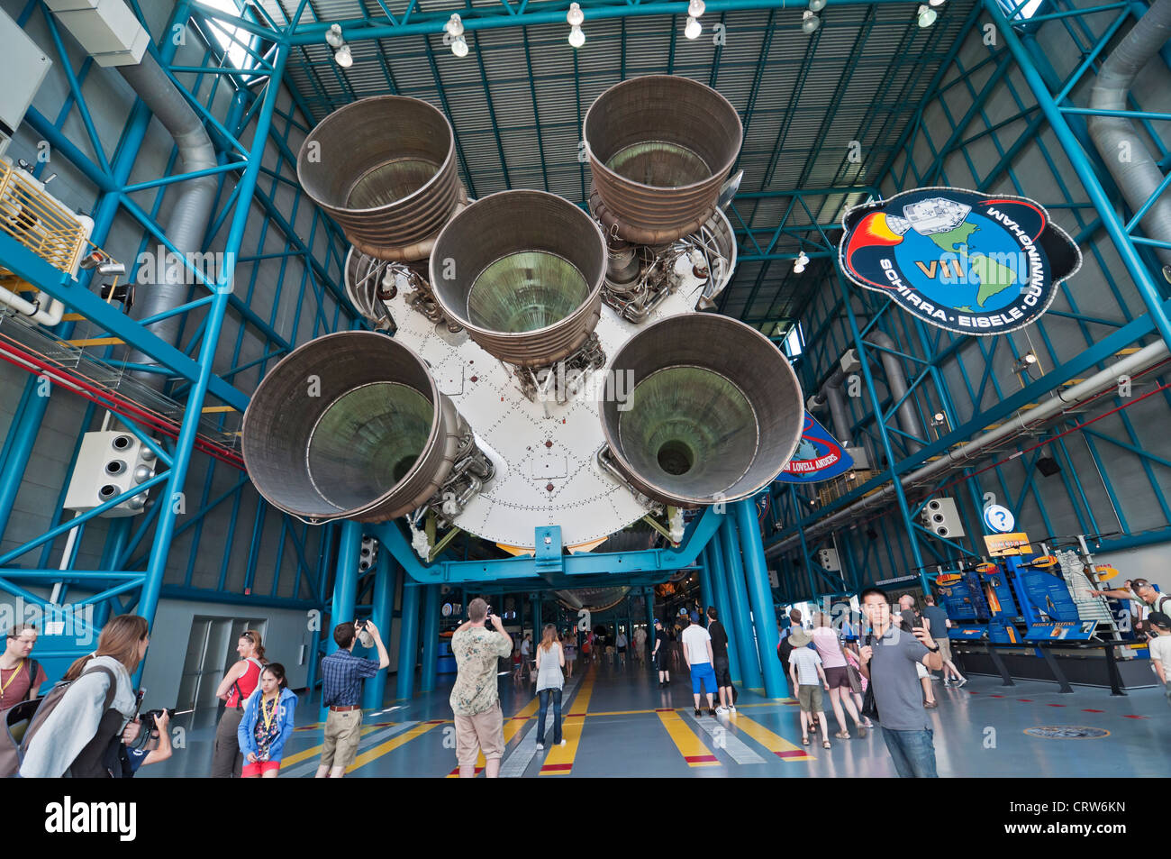 Il Centro Spaziale Kennedy sull'Isola Merritt Florida all'interno dell'Apollo/Saturn V Center Foto Stock