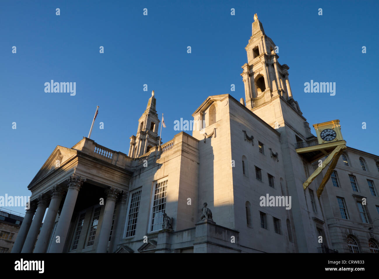 Leeds sala civica, Millennium Square, Leeds, costruito tra il 1931 &1933. Foto Stock