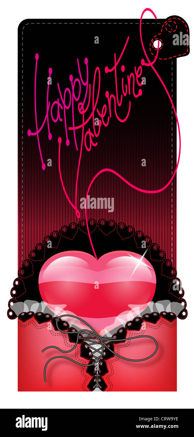 Biglietto di auguri per San Valentino Foto Stock