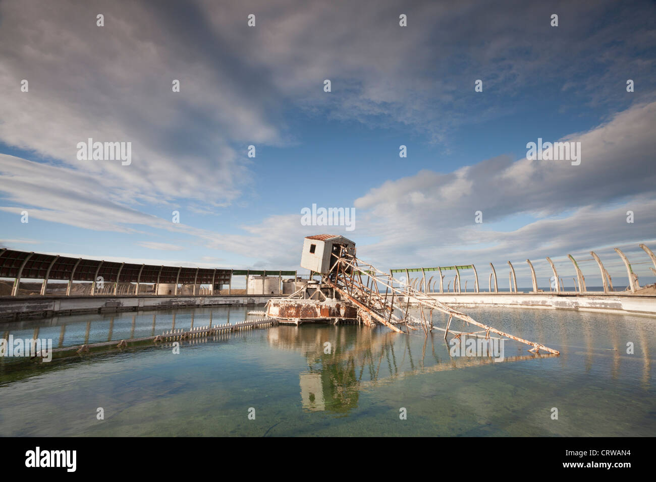 La recentemente demolito Steetley magnesite lavora a nord di Hartlepool Foto Stock