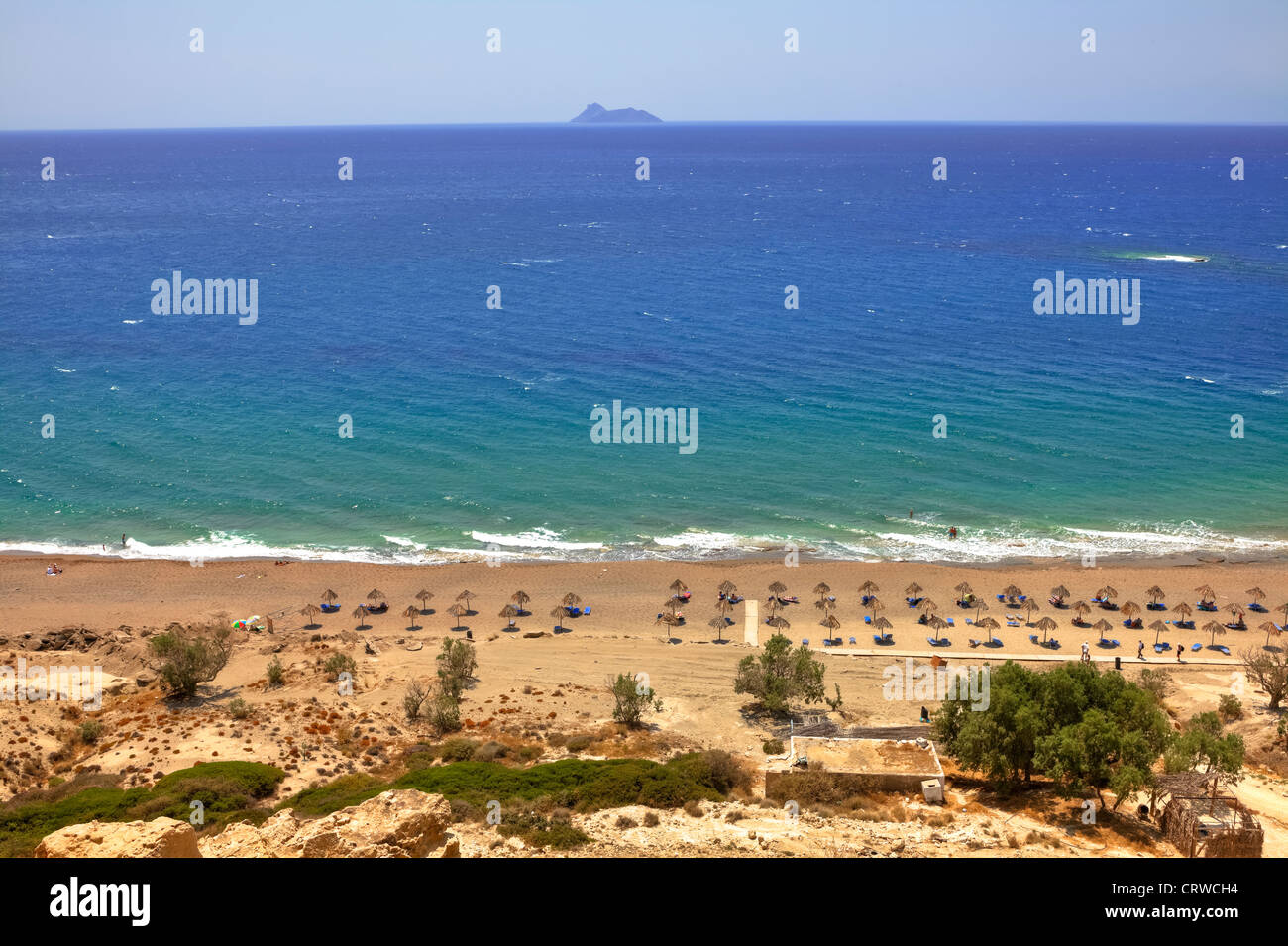 Spiaggia di Kommos Creta, Grecia Foto Stock