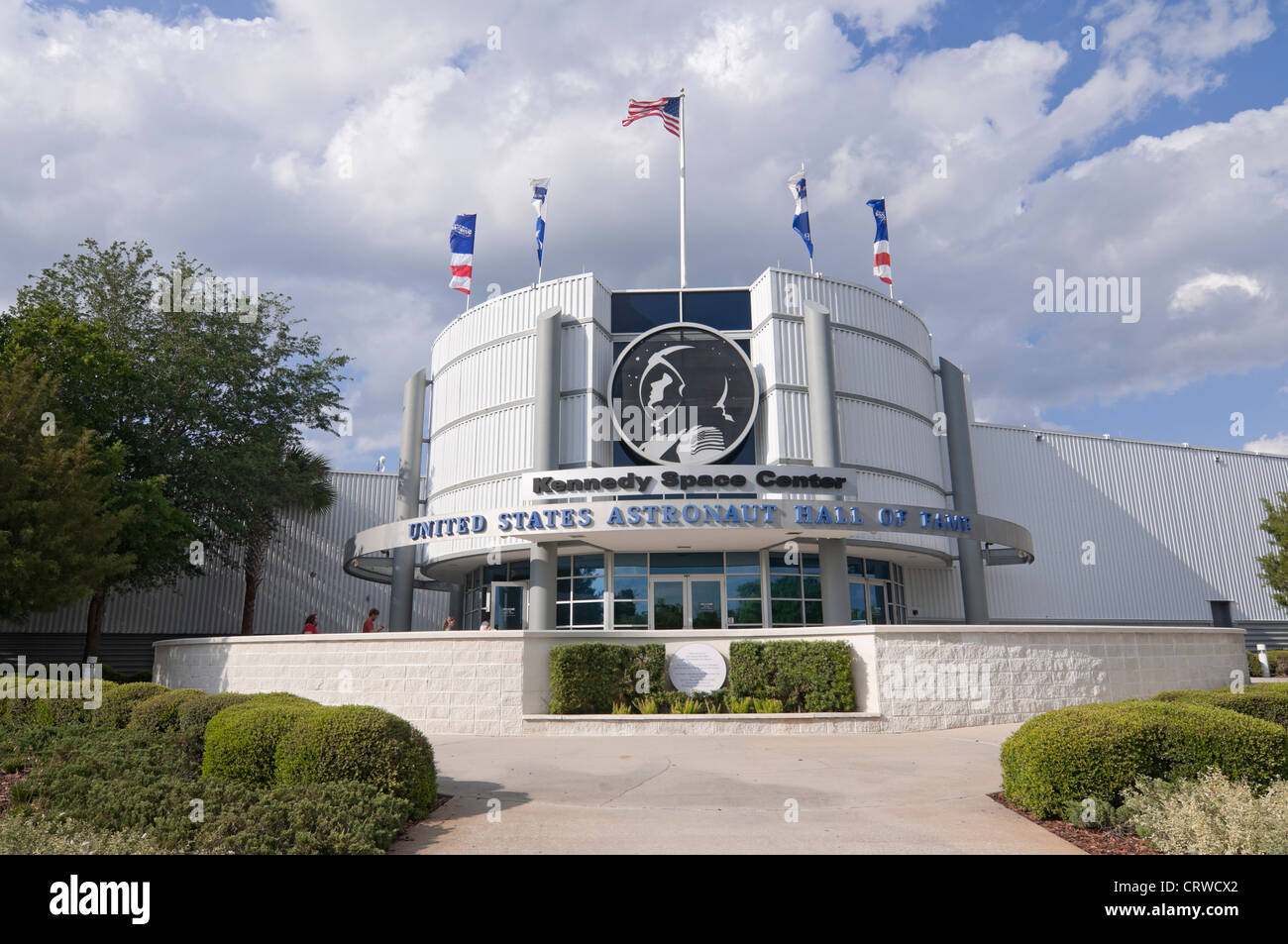 Gli Stati Uniti Astronaut Hall of Fame presso il Kennedy Space Center sull'Isola Merritt Florida Foto Stock