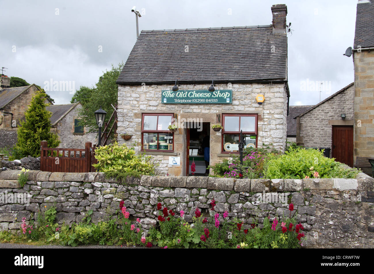 Hartington negozio di formaggio nel Derbyshire Peak District Foto Stock