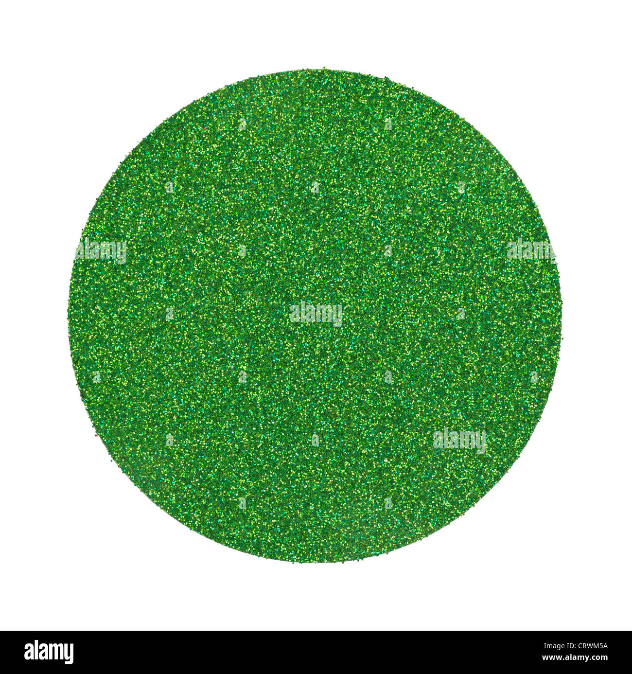 Verde rotondo glitter dot Foto Stock
