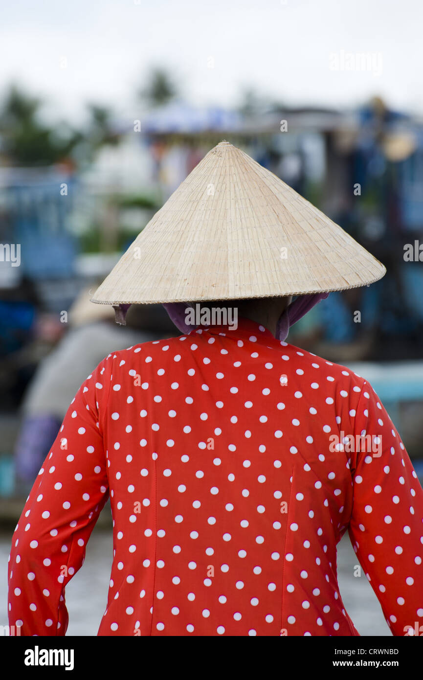 Mercato di nuoto - Mekong, Vietnam Foto Stock