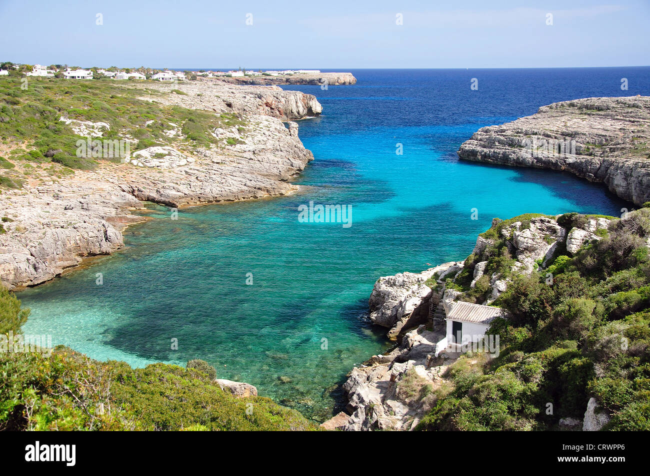 Platja de Binidali, Menorca, isole Baleari, Spagna Foto Stock