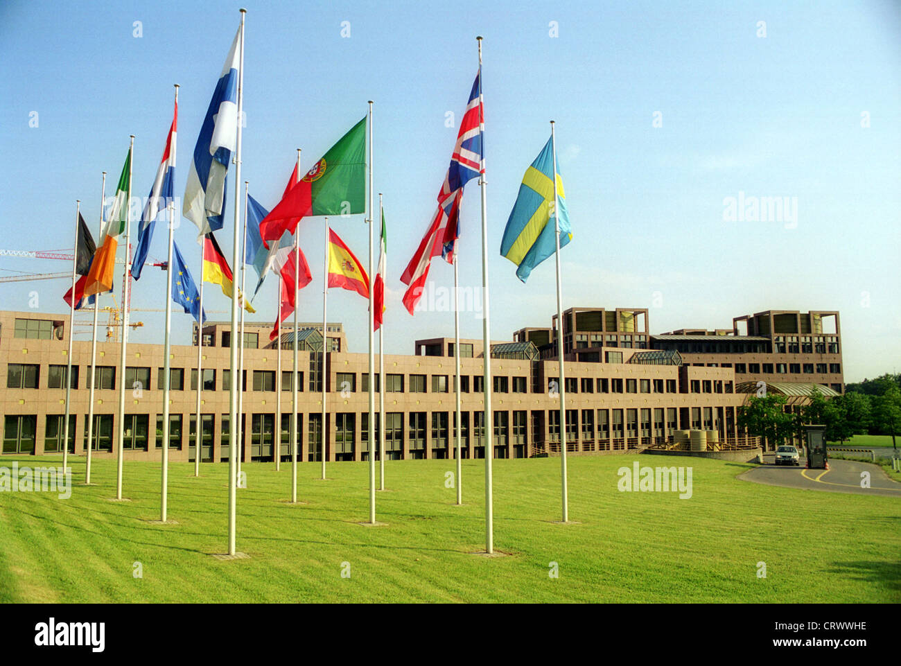 La Corte di giustizia europea a Lussemburgo Foto Stock