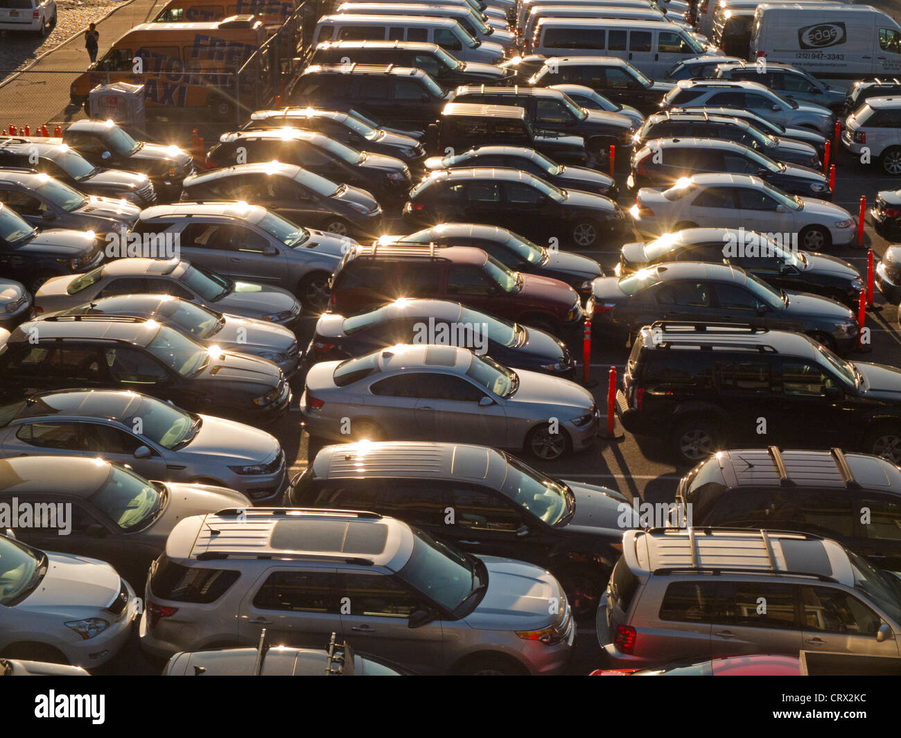 Parcheggio nella città di New York Foto Stock