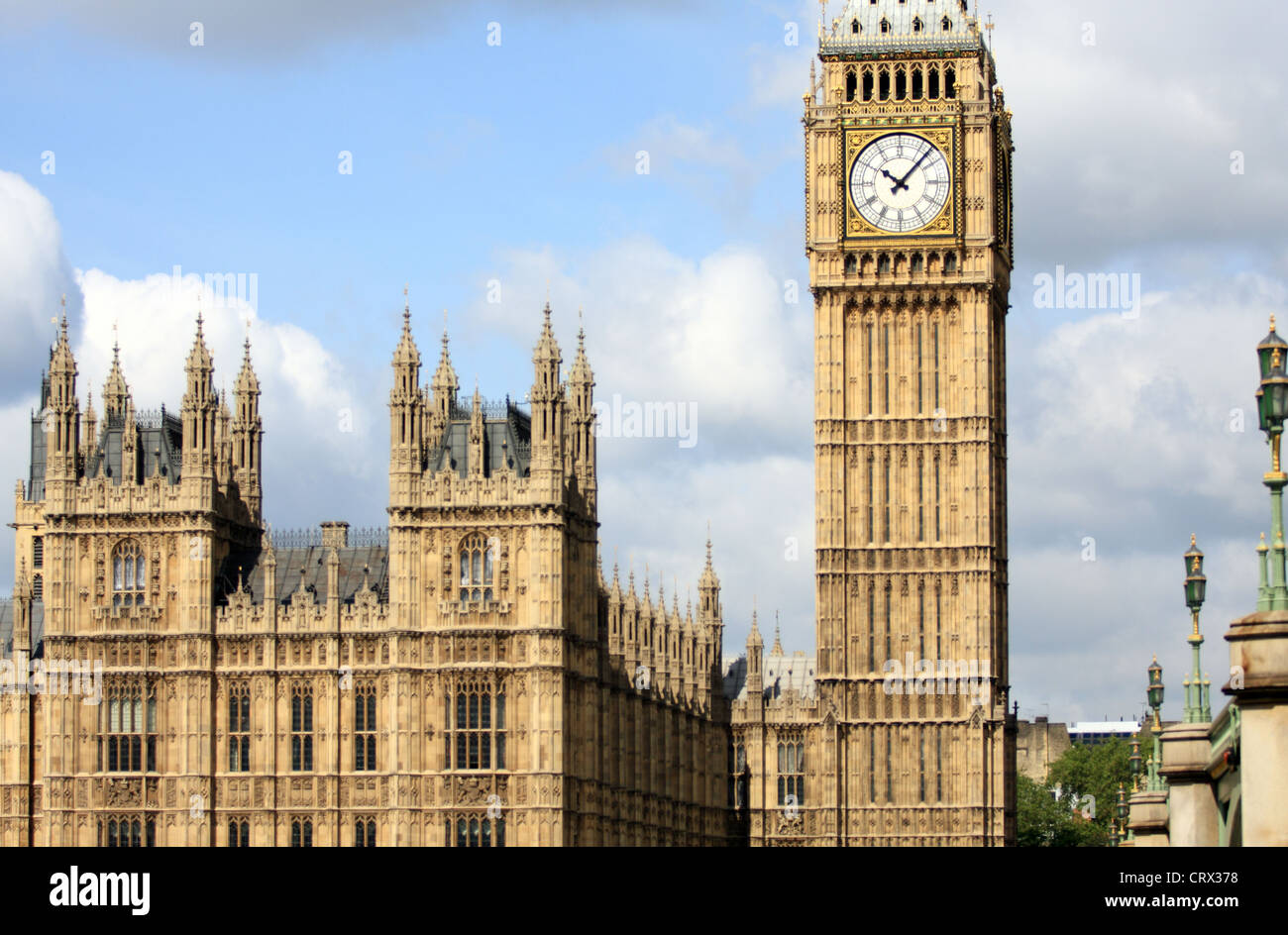 Una vista delle case del Parlamento europeo a Londra Foto Stock