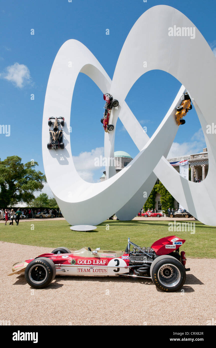 Jerry Giuda Lotus F1 la scultura al Goodwood Festival of Speed 2012 Foto Stock