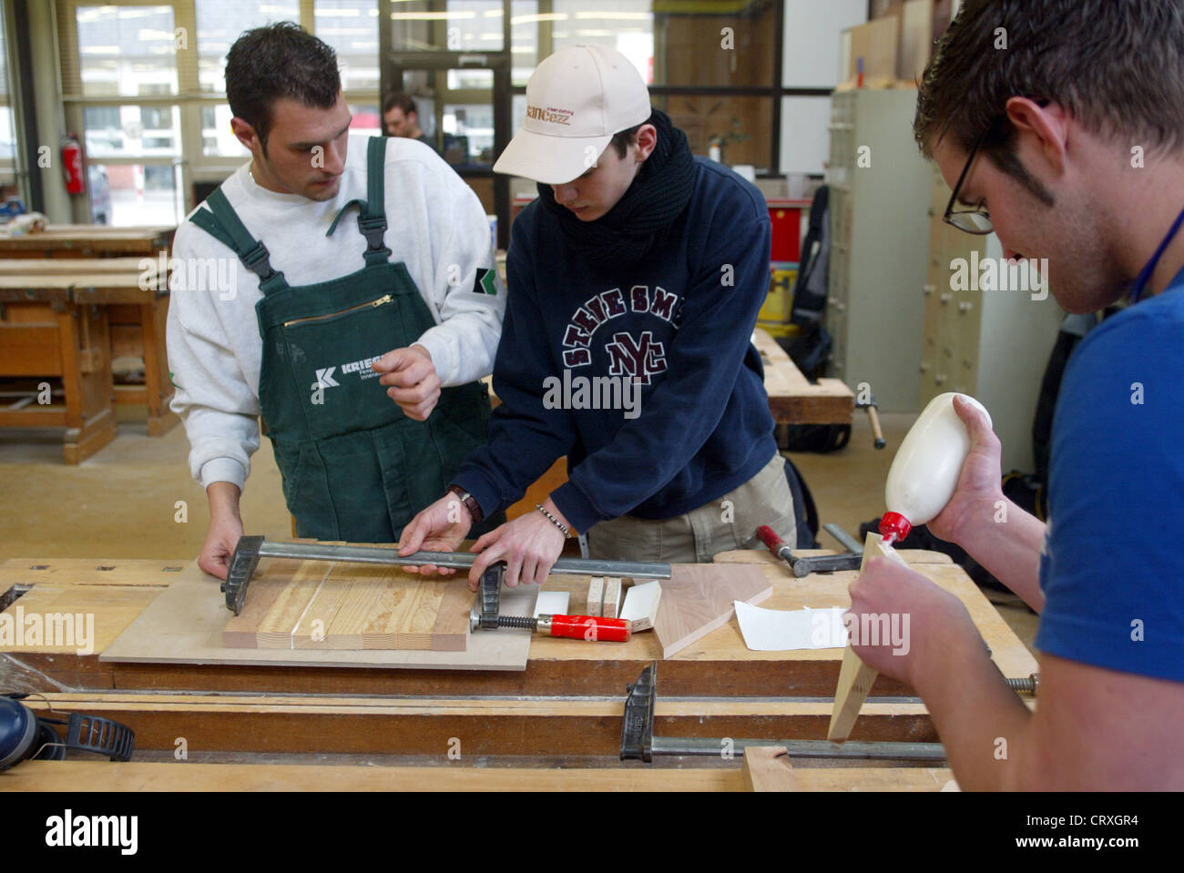 Gli apprendisti per falegnami Foto Stock