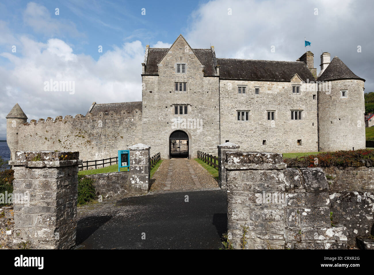 Irlanda, Connacht, nella Contea di Leitrim, vista del Castello di Parke Foto Stock